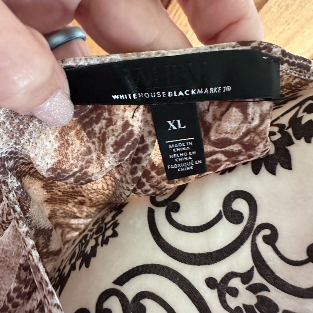 Whbm Studded Python Ruffle Dress - image 4